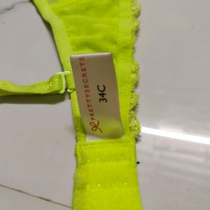 Prettysecrets Neon Green Bra