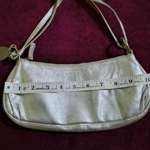 Silver Shoulder Bag.