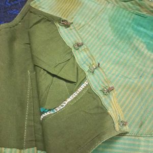 Green Kanjeevaram Blouse Sz 36"