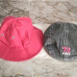 combo 2 cotton caps & hats size S