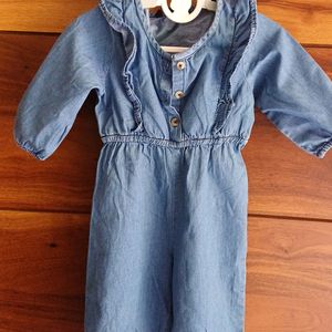 Beautiful Denim Jumpsuit for Baby Girl