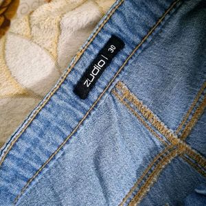 Zudio Jean With Denim Belt