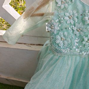 Blue Ball Gown For Girls