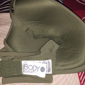 Soft Padded Green Bra