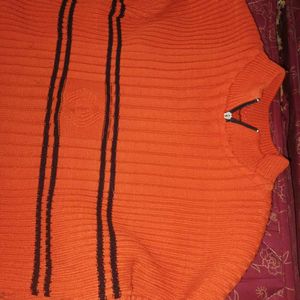 Orange Sweater For Men