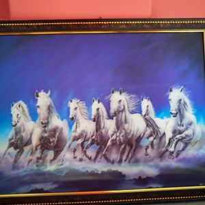 7 Horses 🐎 Wooden Photo Frame For Home Decoration