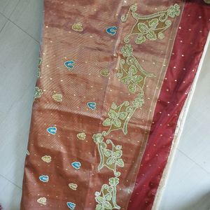 Beautiful Saree With Stiched Blouse