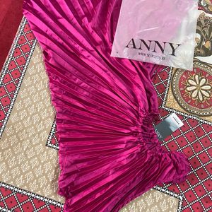 Anny Pink Off Shoulder Dress