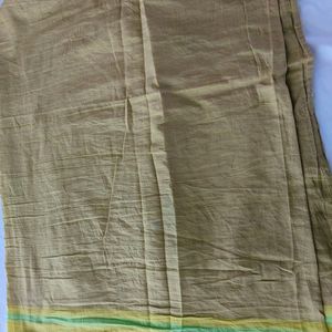 Green Stripe Border Saree (Women's)