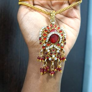 Red Stone Jewellery Set