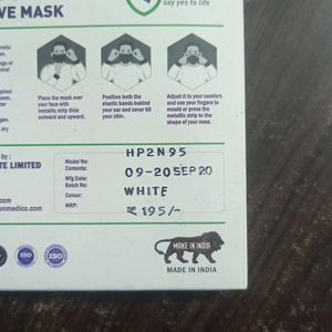 Pack Of 5 N95 Protective Mask.