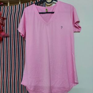 Pink Top Short Sleeves