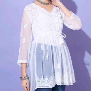 Pure Noor Chikankari Kurta