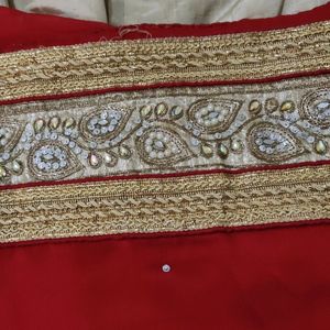 Golden-Red Lehanga For Wedding Purpose