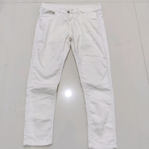 White Skinny Fit Denim For Women Girls