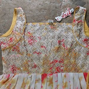 Designer Partywear Gown And Dupatta