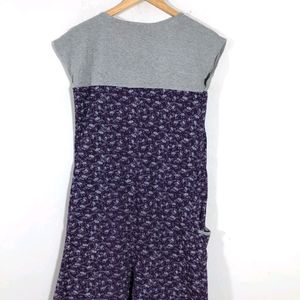 PURPLE & GREY BIRD PRINT DRESSES