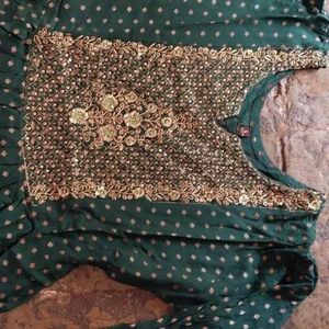 Green Ethnic Kurti