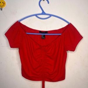 Cute red Crop Top