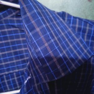 Blue Checked Shirt Lightly Used