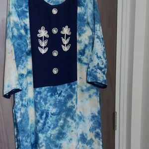 Beautiful Tie-dye Straight Kurta