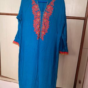 Indian blue color kurti