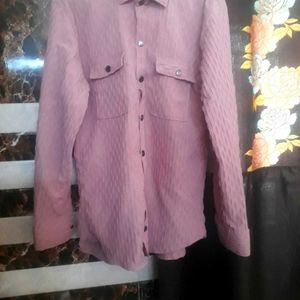 Pink Colour Men Shirt