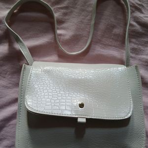 Pretty White Sling Bag