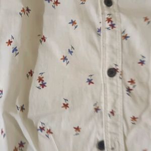 White PRINTED SHIRT FOR BOYS 15 YEAR OLD