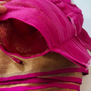 💞Hot Pink Saree💞