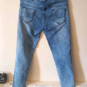 Ultra High Waist Blue Jeans