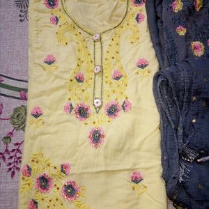 Kurti Plazzo With Dupatta