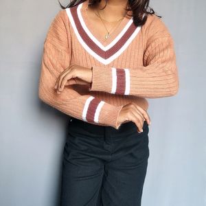 Knit Sweater With Edge Detailing