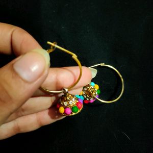 Party Wear Earrings For Girls (Hoops)