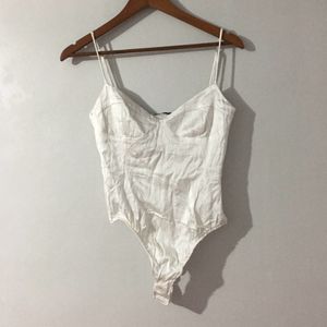 Zara White Heart Bodysuit