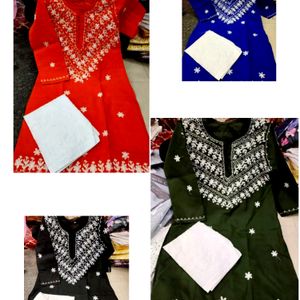 Chikankari Kurti Set ❣️