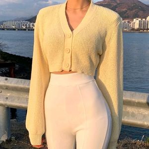 Glamours knit Cropped Cardigan