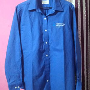 Women's Van Heusen Blue Formal Shirt