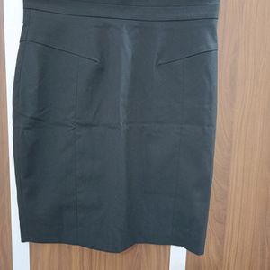 H&M A Line Formal Black Skirt