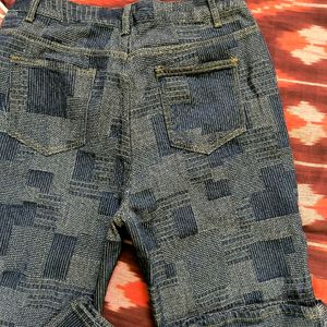 Urbanic Patchwork Straight Denim Jeans