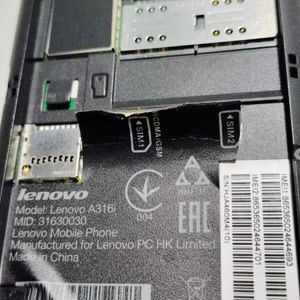 Lenovo A316i Faulty Mobile Phone