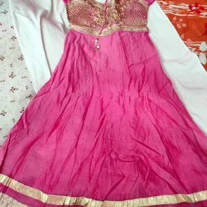 Pure Cotton Anarkali Set