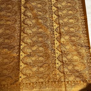 Woven Embroidered Tan Saree