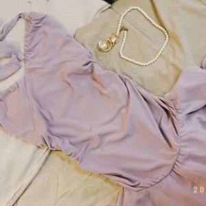 Mermaid Style, Muted Lilac Dress