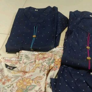 3 L Blue Kurtis New With Tag And Pink Xxl Price Oe