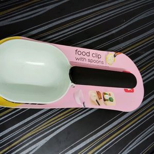Food Spoon With Clip