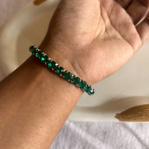 Ruby Green Diamond Bracelet