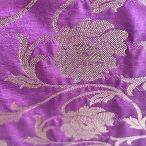 Magenta(Onion Colour) Benarasi Silk