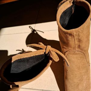 Brown Ankle Length Boots