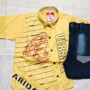 Boys Shirt and Jeans Like A New 2-4 year